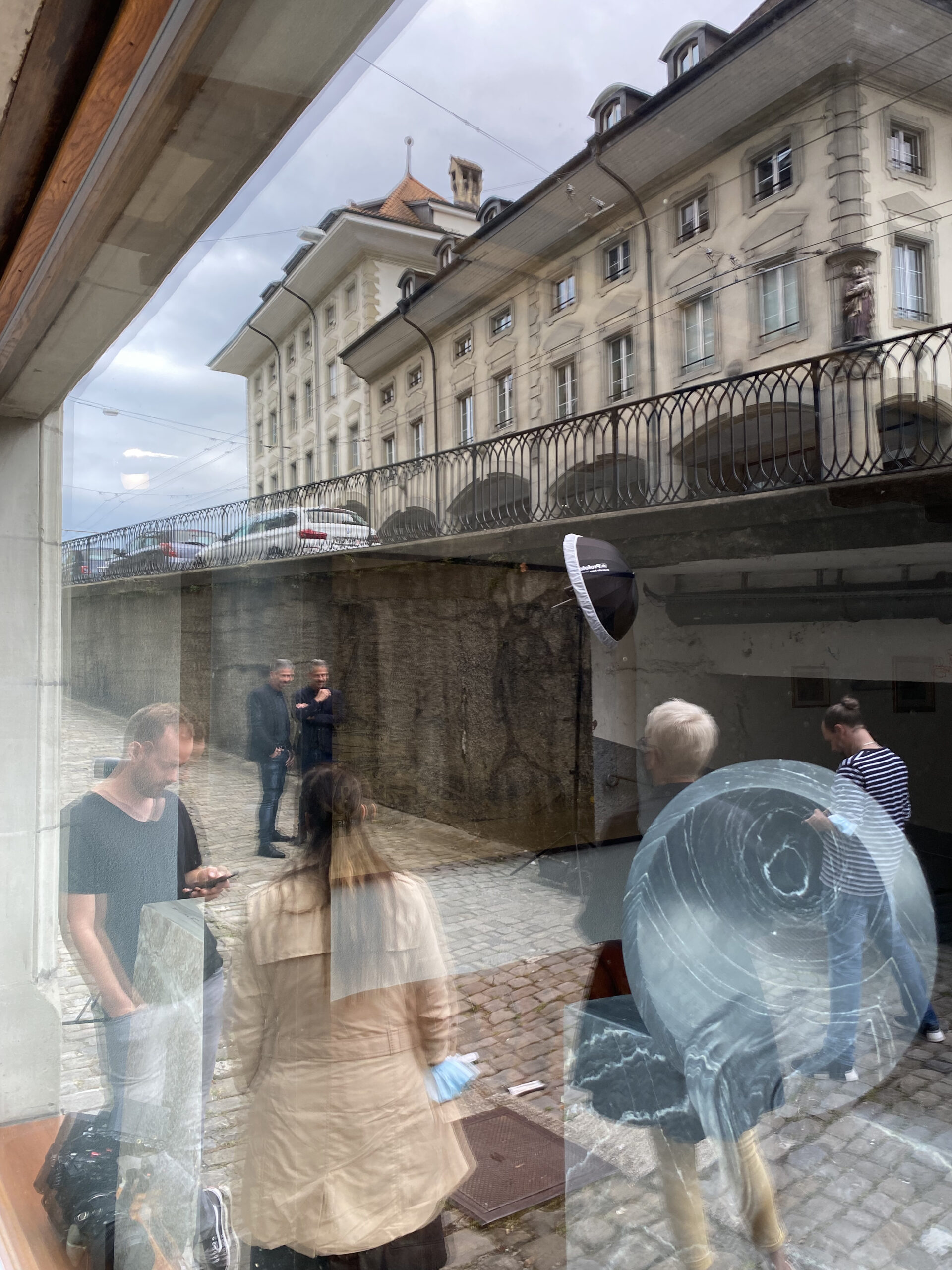 Shooting Freiburg mit Zwillingen und Crew.