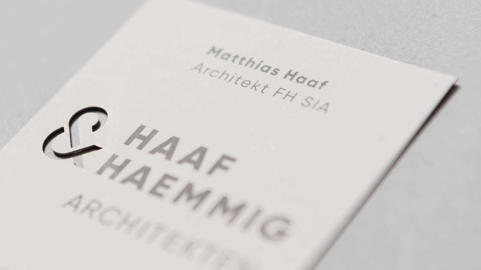 Architekten Visitenkarten mit Lasercut