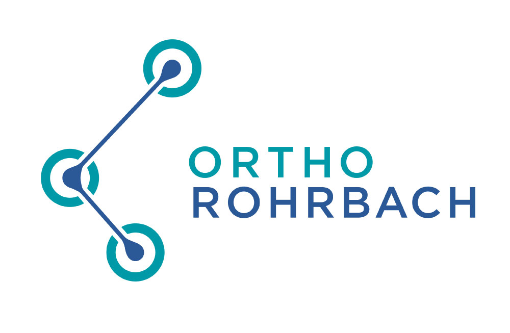Logokreation von exact Ortho Rohrbach grün blau