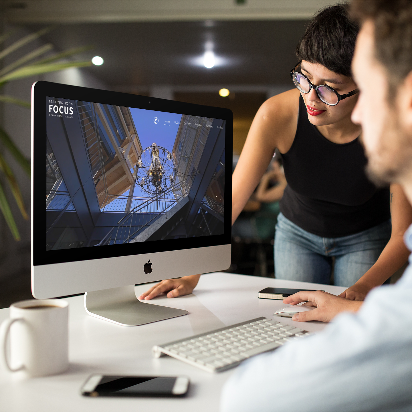 Hotel Matterhorn Focus Zermatt - Webdesign exact Werbung