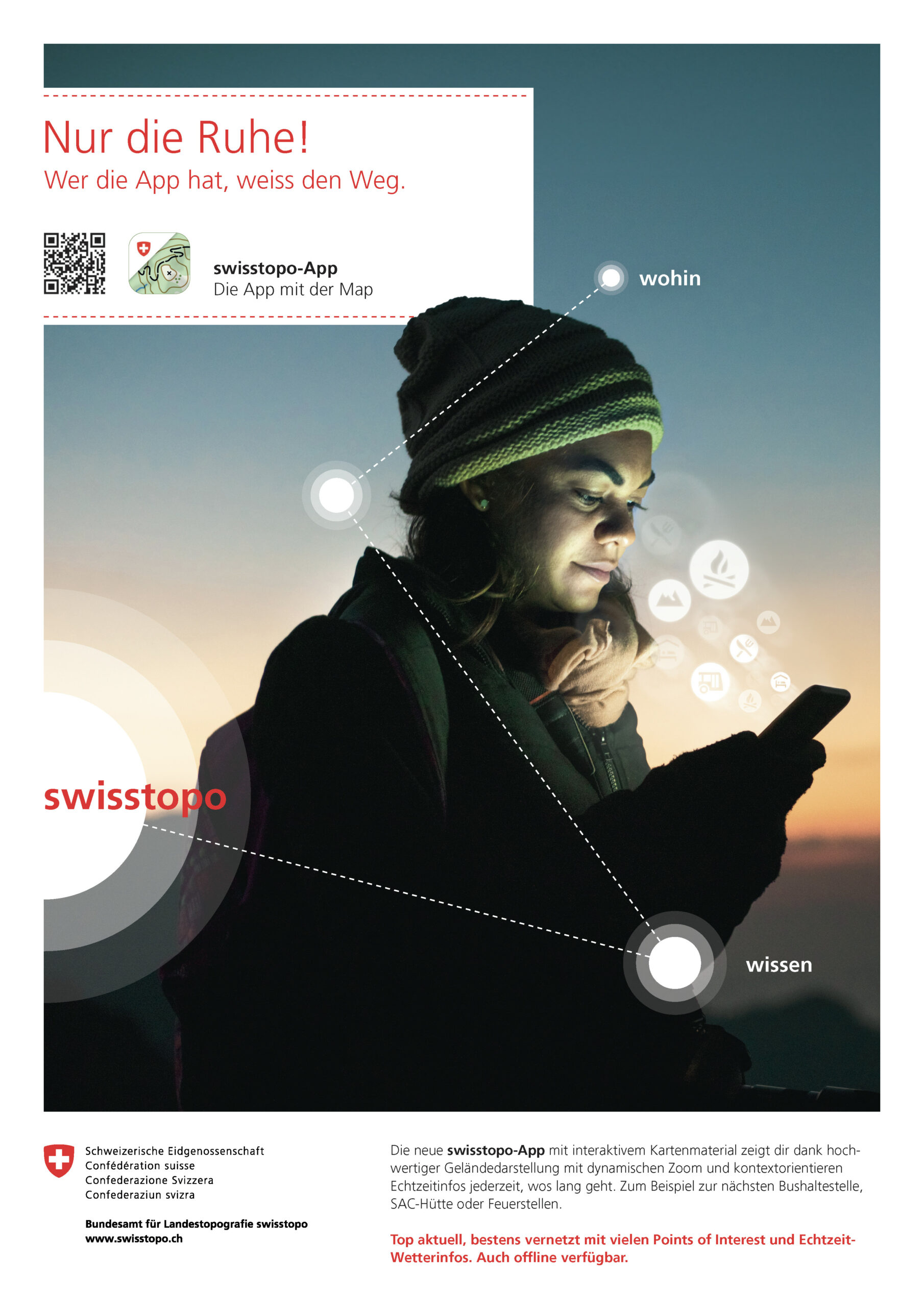 Swisstopo - Kommunikations Kampagne exact Werbung Bern